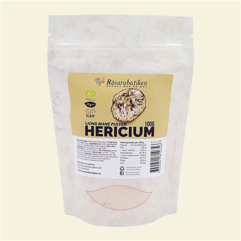 Hericium Lions Mane Pulver Eko G R Varubutiken Superpulver