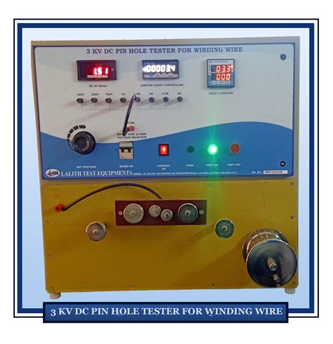 3KV DC Pin Hole Tester For Winding Wire Lalith Net