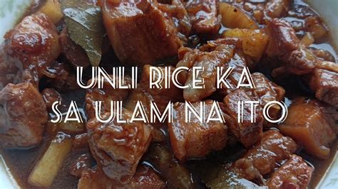 Paano Magluto Ng Pork Belly Hamonado Easy Recipe Mapapa Unlimited Rice Ka Kapag Ganito Ang Ulam