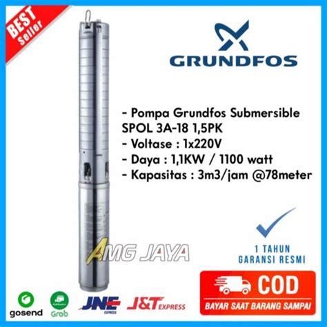 Jual Mesin Pompa Air Satelit Stainless Steel Submersible Pump Grundfos