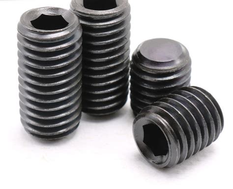 Class 12 9 Alloy Steel Hexagon Socket Drive Headless Screws With Flat Point