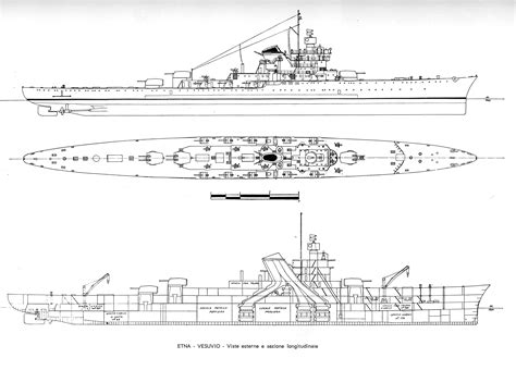 [5896x4232] External Views And Cross Section Of The Etna Class Cruisers A Pair Of Ships Ordered