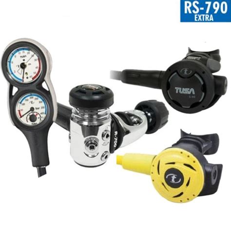 Regulator Set Tusa Rs Octopus Console Gauge In Diving