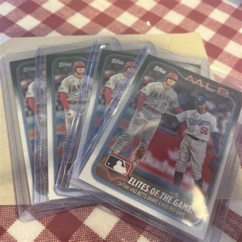 4x 2024 Topps Elites Of The Game 138 Shohei Ohtani Mookie Betts LOT