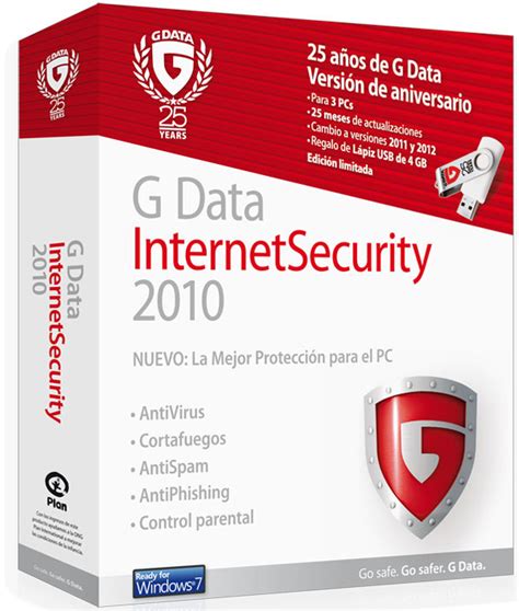 G Data Internet Security 2010 edición especial del antivirus con 25