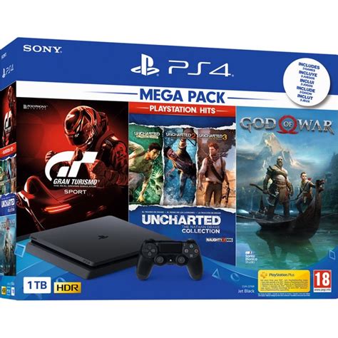 Consola Ps4 Slim De 1tb Gran Turismo Sport God Of War Uncharted