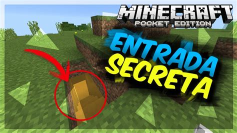 COMO HACER UNA ENTRADA SUBTERRANIA SECRETA EN MINECRAFT PE Y DE PC