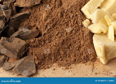 Chocolate ingredients stock photo. Image of closeup, butter - 34180676