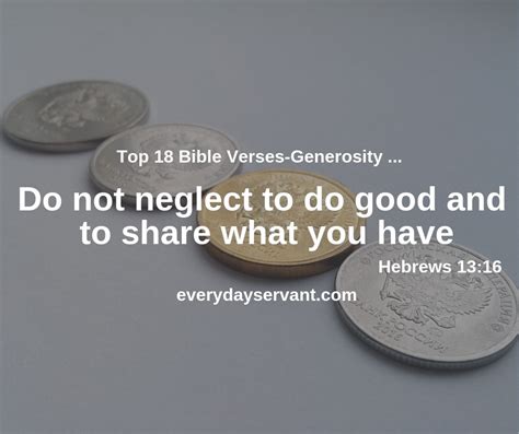 Top 18 Bible Verses-Generosity - Everyday Servant