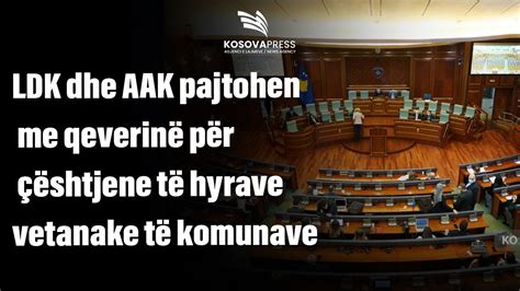 LDK dhe AAK pajtohen me qeverinë për çështjen e të hyrave vetanake të