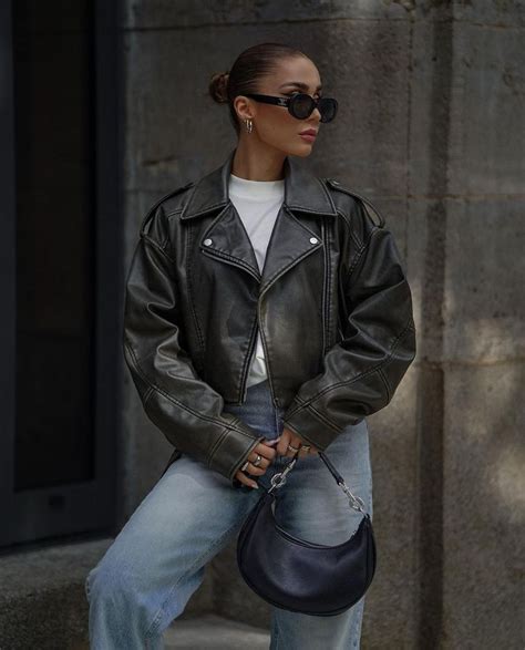 Pin By Morgan Renae On Style In 2024 Leather Jacket Outfits Casual