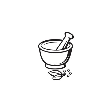 mortar and pestle icon logo vector design template 13162685 Vector Art ...