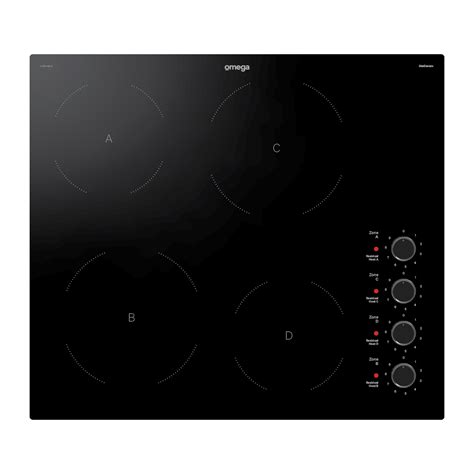 60cm 4 Zone Ceramic Cooktop Oc64tb — Omega Appliances