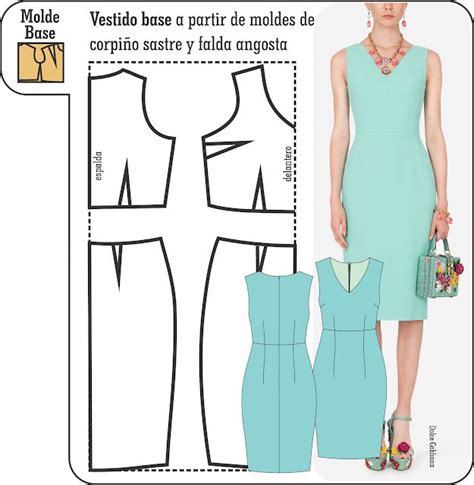 Vestido Base Diseño Y Costura Patrones De Vestido De Costura Patrones Para Vestidos De