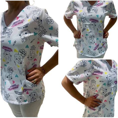 Blusa Bata Camisa Scrub Pijama privativo Hospitalar Cirúrgico Nurse