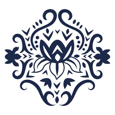 Diseño Png Y Svg De Ilustración De Ornamento De Patrón De Diseño De Flores Para Camisetas