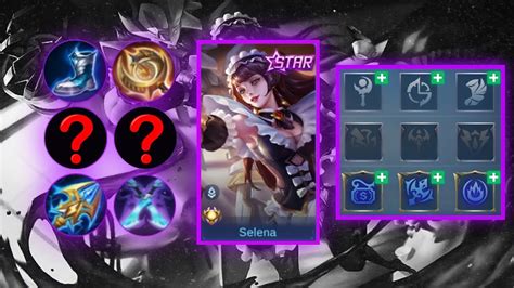 New Selena Emblem And Build Set 2022 Selena Best Build 2022 Mobile