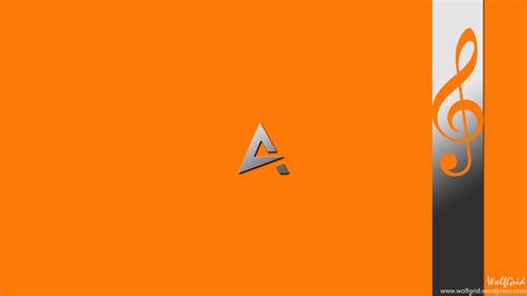 Wallpaper Illustration Text Logo Music Orange Brand Aimp Shape