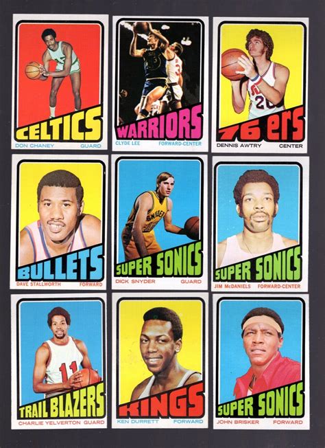 Topps Basketball Lot Of Different Clean Cards With Stars