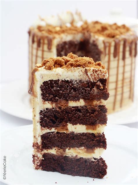 Layer cake chocolat ganache chocolat blanc spéculoos et buttercream