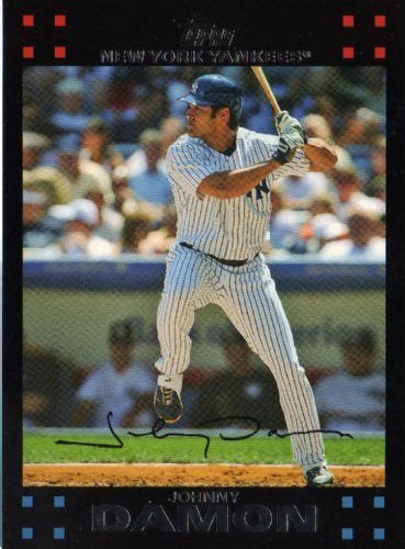 Yankeebaseballcards Yankees Johnny Damon 196 Topps 2007 Major