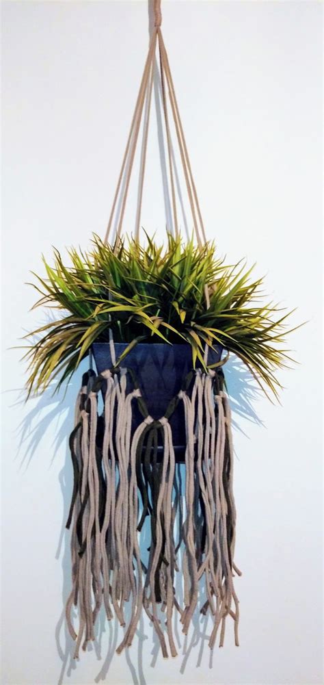 Suporte Decorativo em Macramé para Plantas Elo7