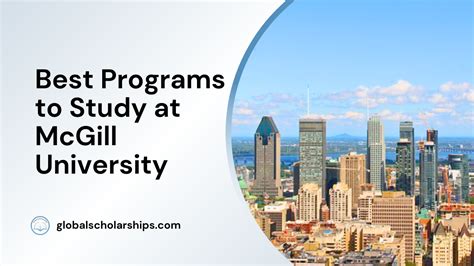 5 Best Programs to Study at McGill University - Global Scholarships