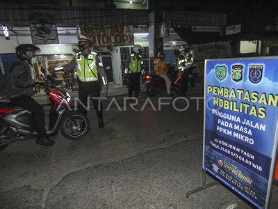 PENAMBAHAN LOKASI PEMBATASAN MOBILITAS DI JADETABEK ANTARA Foto