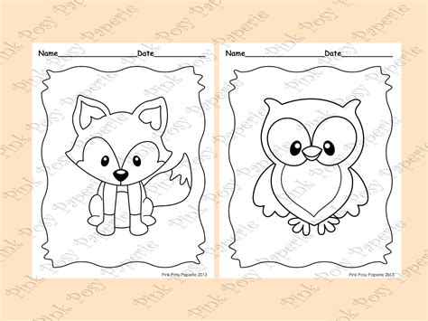 Woodland Animals Coloring Pages - Forest Animals Coloring Sheets - Coloring Book | Animal ...