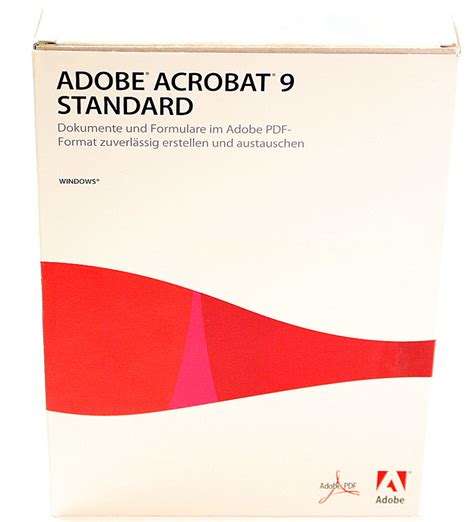 Adobe Acrobat 9 Standard Retail Vollversion Deutsch Windows Dvd