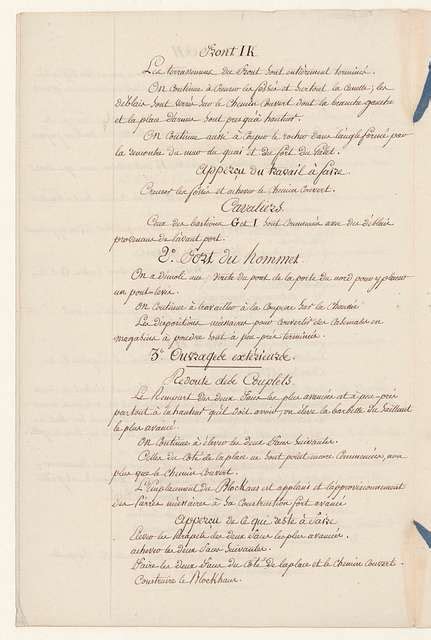 Plan de l Enceinte du Port Napoléon à Cherbourg au 1er Avril 1812