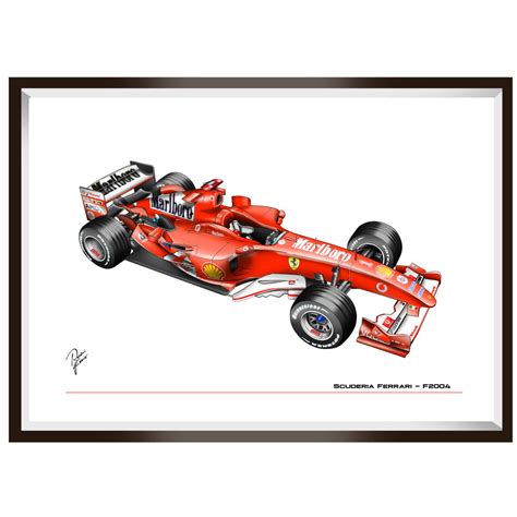 Ferrari F2004 Michael Schumacher Technical Poster A2a3 Rosario