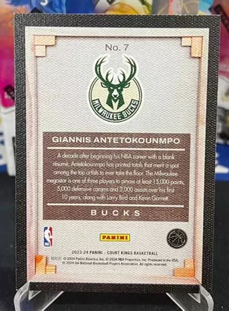 Tui Ardoise Vierge Giannis Antetokounmpo Panini Court Kings