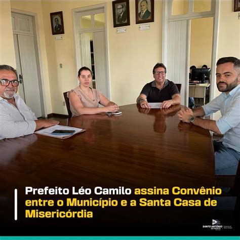 Prefeito Léo Camilo Assina Convênio Entre O Município E A Santa Casa De