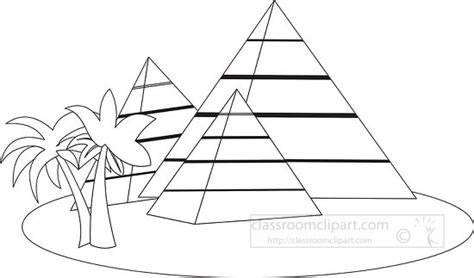 History Outline Clipart Pyramids Ancient Egypt Black Outline Clipart