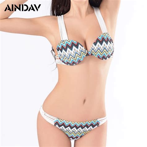 New Design Cross Strap Back Bikini Push Up Bathing Suits Beach Swimsuit