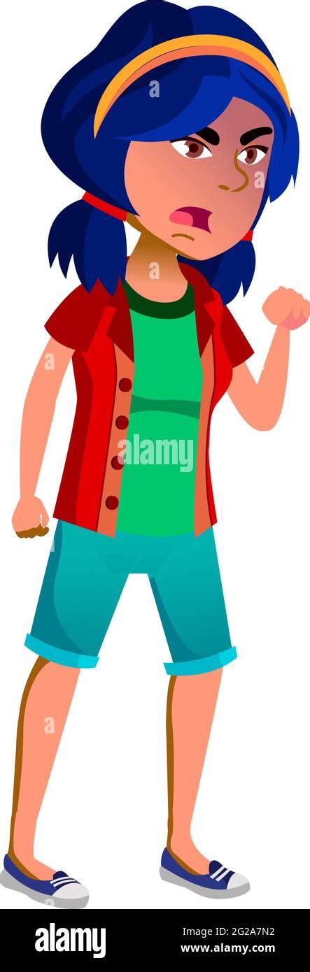 angry girl teenager crying cartoon vector Stock Vector Image & Art - Alamy