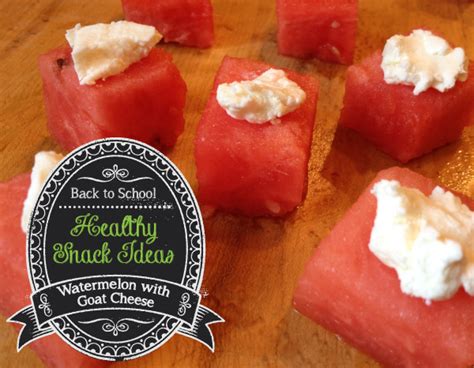 Healthy Snack Watermelon With Goat Cheese The Emeals Blog