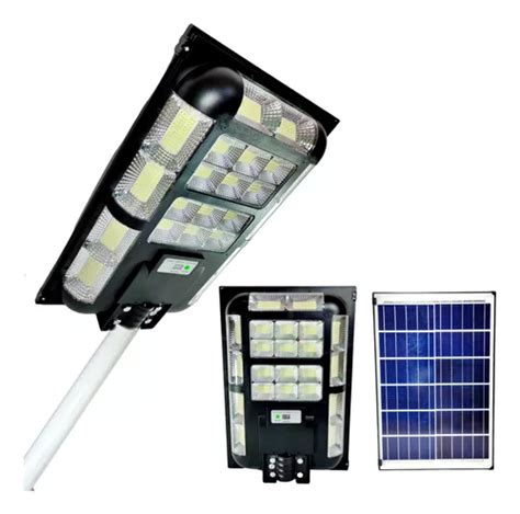 Lampara Solar Led W Suburbana Uso Exterior Con Brazo Ip Meses