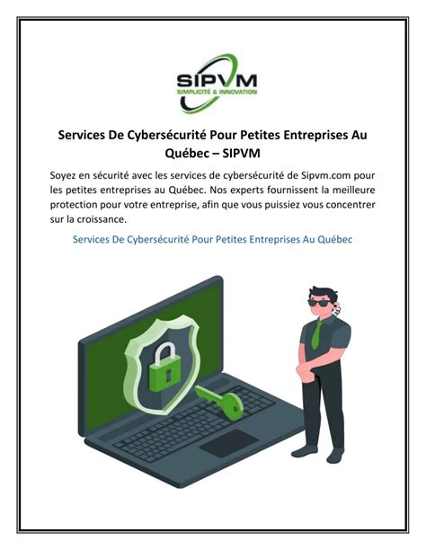 PPT Services De Cybersécurité Pour Petites Entreprises Au Québec