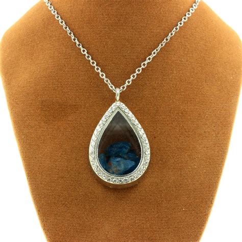 Pendant Apatite Blue Neon Raw Model Drop Original Chain Natural Stones