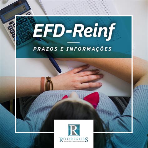 EFD REINF Prazos e informações relevantes Rodrigues Assessoria em