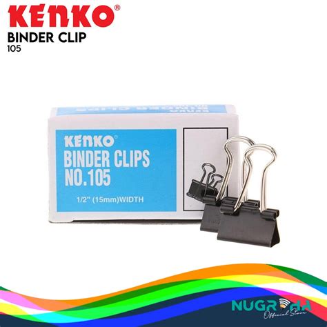 Jual Penjepit Kertas Binder Clip Kenko 105 Shopee Indonesia