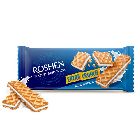 Roshen Vafel Sandwich Keksi Mlijeko I Vanilija G Insako Webshop