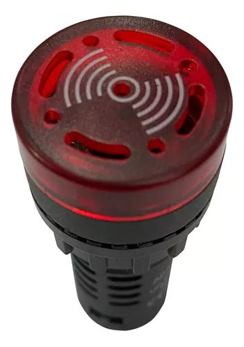 Mini Sinalizador Sonoro Vermelho Iluminado Modelo Buzzer V Mercadolivre