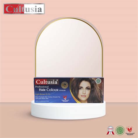 Jual Cultusia Hair Color Light Brown Ml Shopee Indonesia