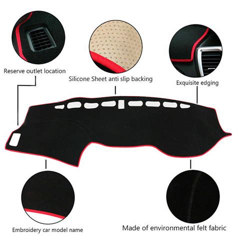 Dashboard Dashmat Non Slip Sun Cover Pad Mat Fit For Honda Accord 2013