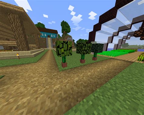 Leaves + flower pot with cactus in it = little bushes : r/Minecraft