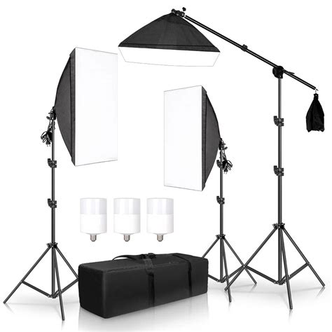 Kit De Iluminaci N Continua Softbox Para Estudio De Fotograf A Brazo