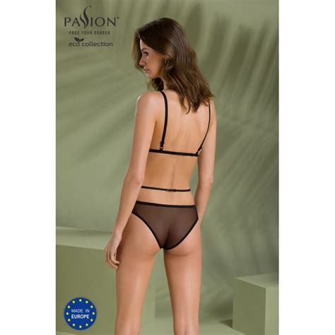 Dessous Sexy Ensemble Lingerie Transparente Noire